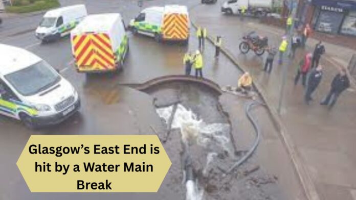 glasgow water main break shettleston road