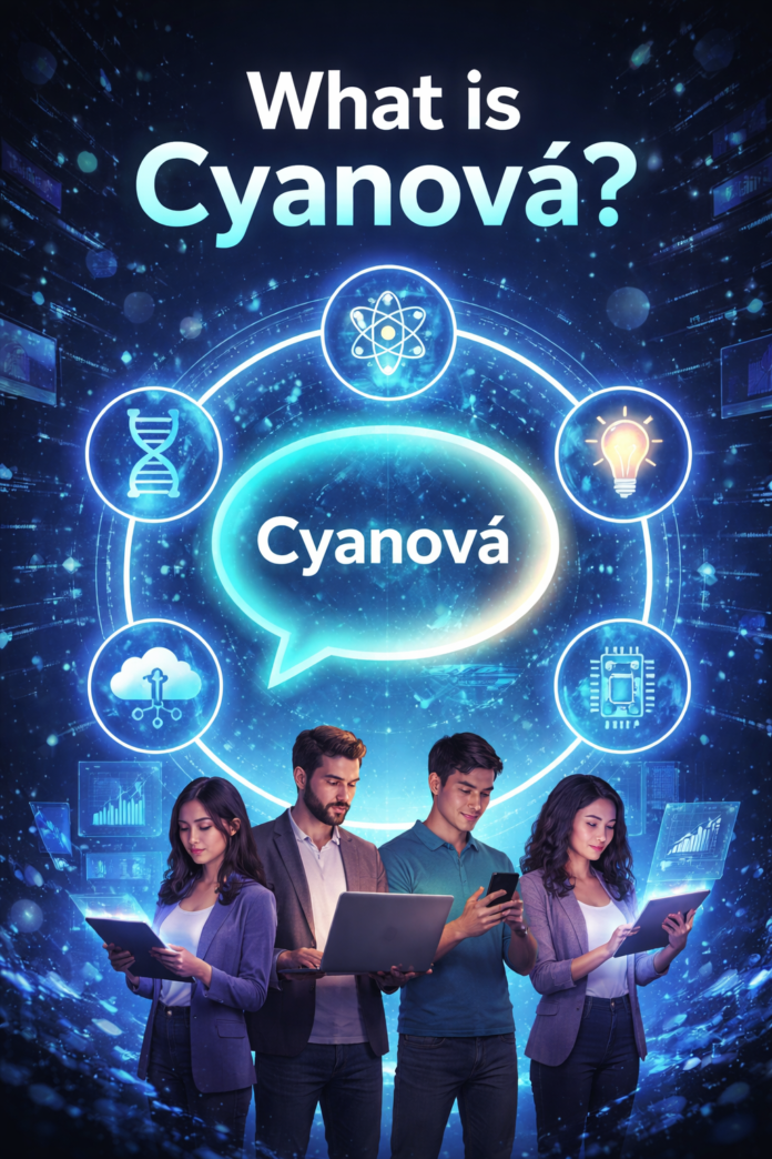 cyanová